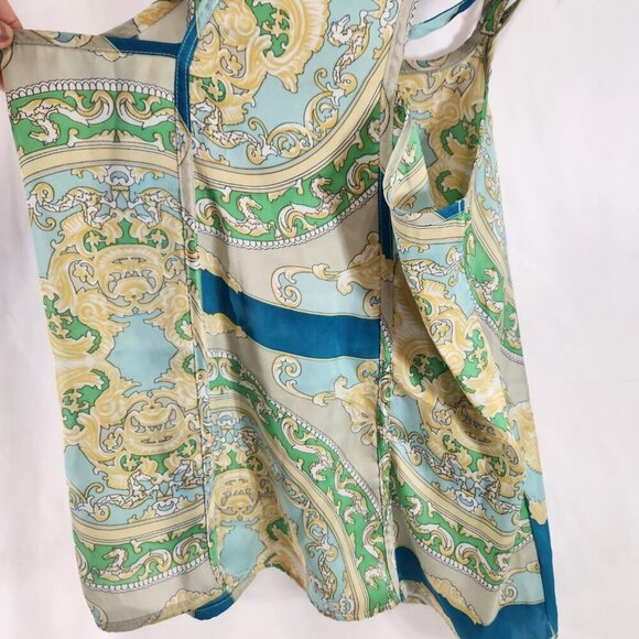 Mossimo Strappy Tank Top Size Small Greco Roman Pattern Silk - Picture 5 of 11